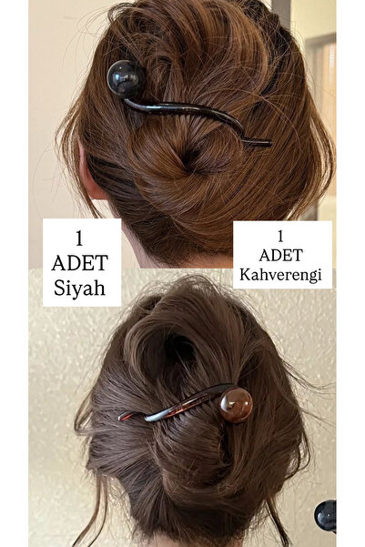 YOYYO Σετ 2 τεμαχίων Vintage Retro Κομψό Κλιπ Μαλλιών με Πέρλες 11 εκ. - Μοντ...