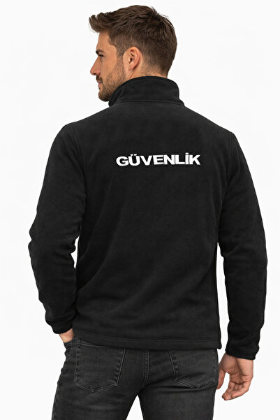 ARTHUR Kalın Kışlık Erkek Özel Güvenlik Polar –Reflektör Şeritli, Göğüsten Cepli