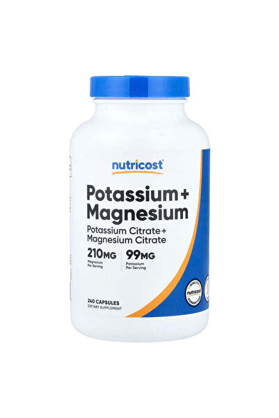 Nutricost Potassium Sitrat + Magnesium Sitrat 240 Capsules