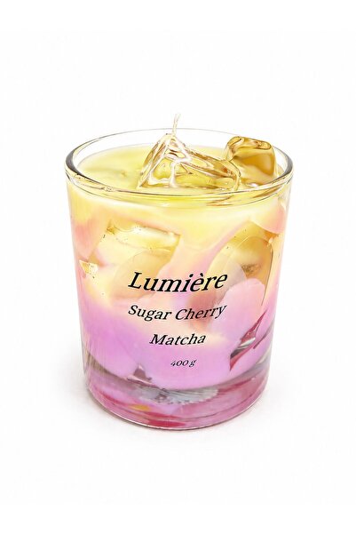 OEM Χειροποίητο, φυσικό κερί σόγιας με άρωμα  "Sugar Cherry Matcha ".