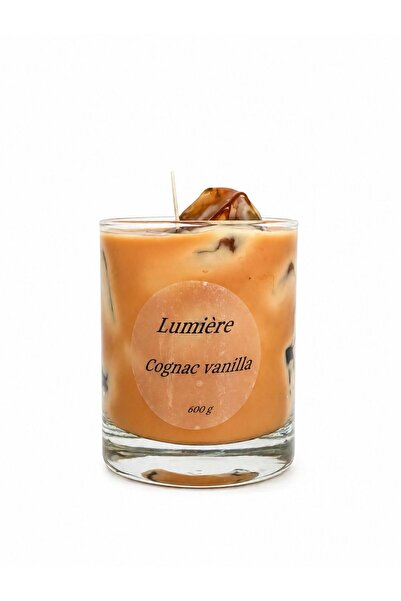 OEM Κερί από φυσικό κερί σόγιας, με άρωμα κονιάκ και βανίλια, χειροποίητο, ει...