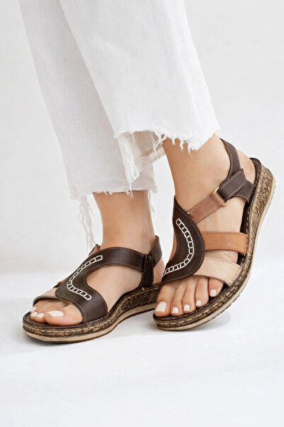 Lively Stylish Γυναικεία πολύχρωμα σανδάλια Nani από γνήσιο δέρμα με άνετη σό...