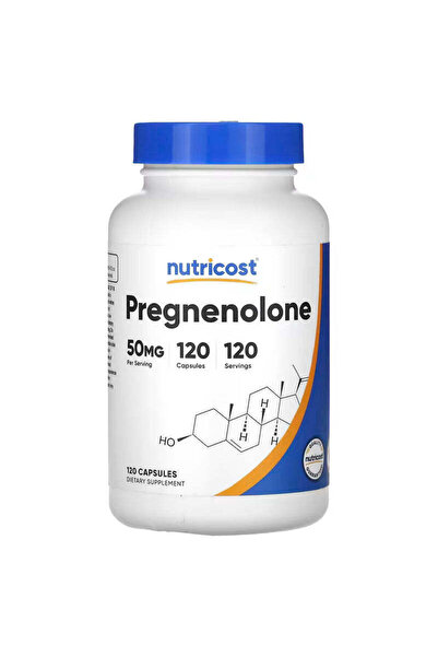 Nutricost Pregnenolone Brain & Cognitive 50 mg 120 Capsules