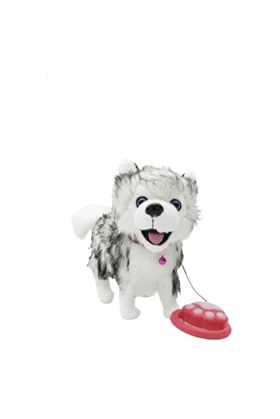 MASHASHOP Jucărie interactivă cățeluș Husky cu lesă