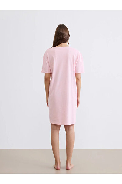 LC Waikiki Νυχτικό εγκυμοσύνης με ροζ στάμπα σε σχήμα ποδηλάτου