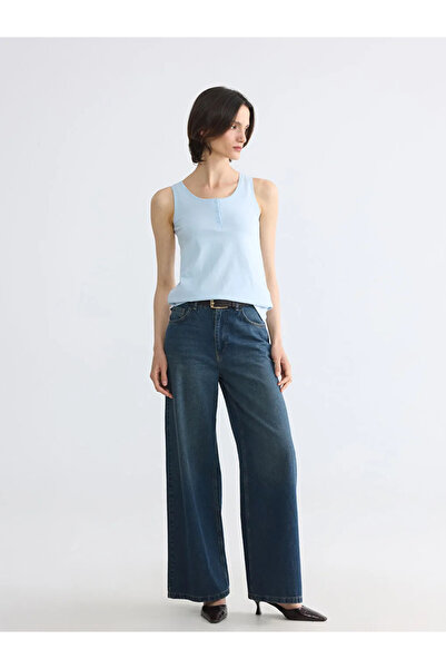 LC Waikiki Γυναικείο εσώρουχο μπλε U λαιμόκοψη