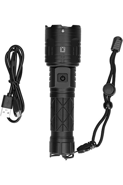 Watton 3000 Lümen Güçlü El Feneri LED Yüksek Parlaklık ve Net Görüş WT-604
