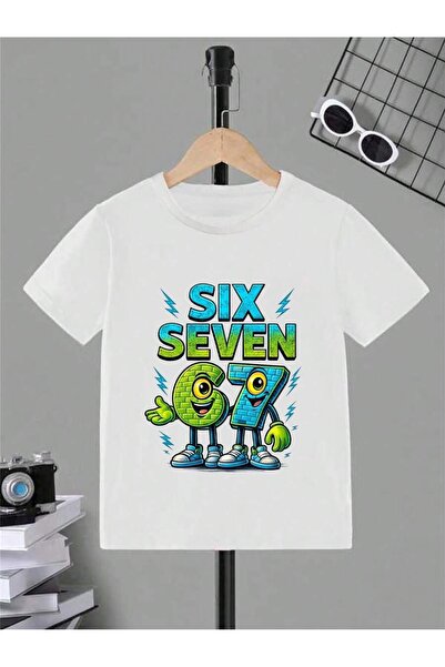 SVART WEAR Six Seven 67 Παιδικό και εφηβικό μπλουζάκι με στάμπα, 100% βαμβακε...