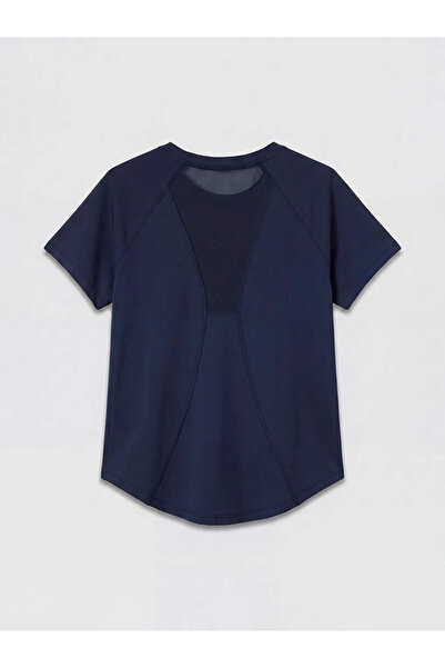 LC Waikiki Γυναικείο αθλητικό μπλουζάκι Navy Blue Crew Neck