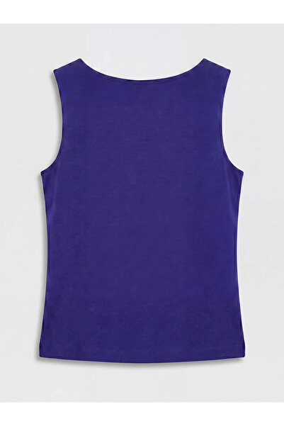 LC Waikiki Γυναικείο Αθλητικό Μπλουζάκι με Μπλε Λαιμόκοψη Βάρκα