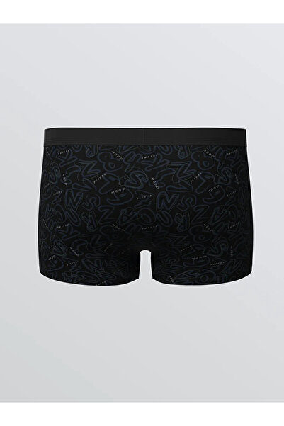 LC Waikiki Μαύρο Standard Mold Cotton Flexible Ανδρικό Boxer Σετ 3 τεμαχίων