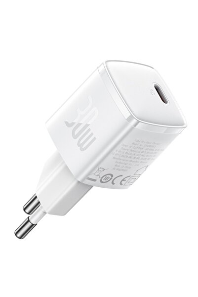 Baseus Încărcător tip C UE, 30W - Cube Pro (CCXF000302) - Alb