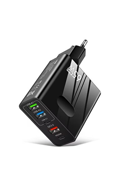 Techsuit Πολύπριζο Φόρτισης με 5 Θύρες, Καθολικό, 3x USB, 2x Type-C, Περιλαμβ...