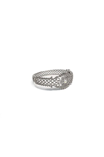mySTILL 925 Silver Bracelet - with Zirconia - Fixed - 60 Q x 25 mm - Colorless