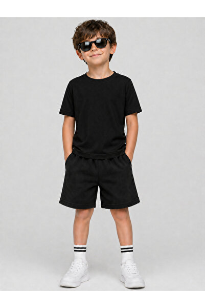 VODEXA Boys Girls T-Shirt Shorts Set 100% Cotton Summer Comfortable Fit Print...