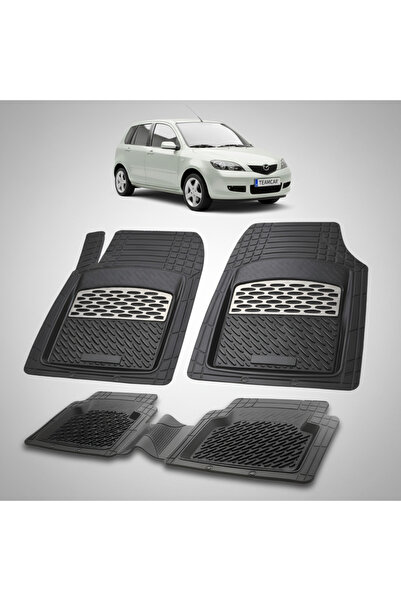 TEAMCAR Πατάκια δαπέδου συμβατά με Mazda 2 2003-2007 |   Ασήμι