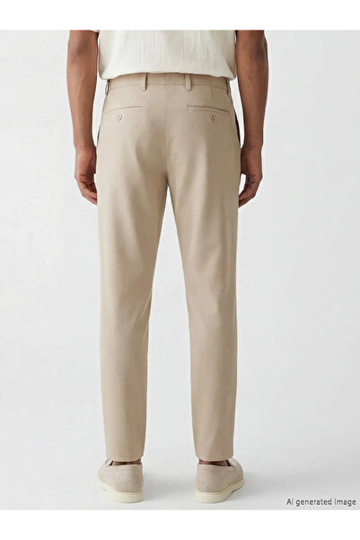 LC Waikiki Beige Standard Size Men's Trousers