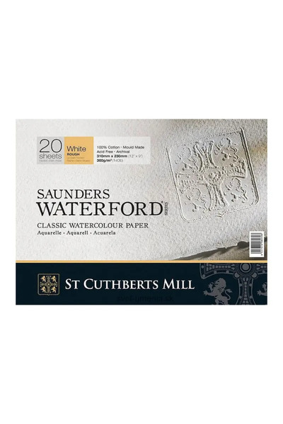 ST CUTHBERTS MILL Saunders Waterford Suluboya Defteri Blok Rough - Kalın Doku...