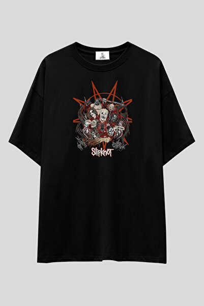 UmbraWear Slipknot majica | Unisex 100% pamuk, crna metal grupa, majica sa pr...