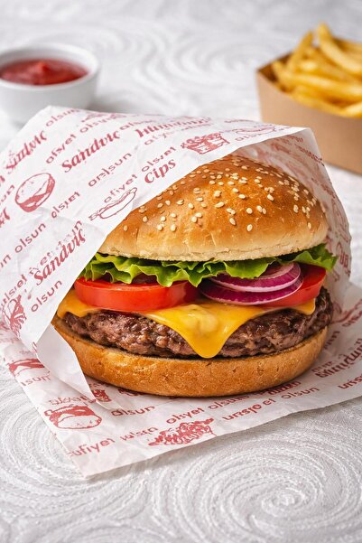 ÇELİKER Hamburger tost ve sandviç kağıdı 12 X 17 Cm (100 Adet)