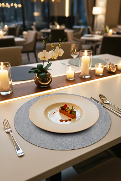 Morika Σετ 6 τεμαχίων στρογγυλών παντελονιών από συνθετικό δέρμα σε στυλ αμερ...