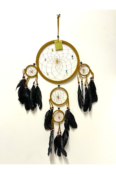 Barc Shop Rüya Kapanı 22 Cm Dream Catcher A.Kahve Duvar Dekorasyon Düş Kapanı...