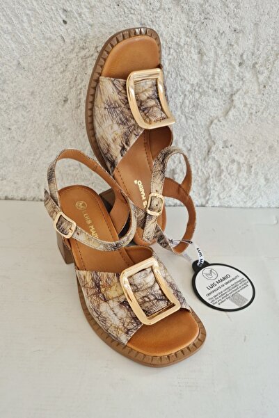 EREN SHOES BAG HARMON Παπούτσια με χοντρό τακούνι και λεπτομέρεια από γνήσιο ...