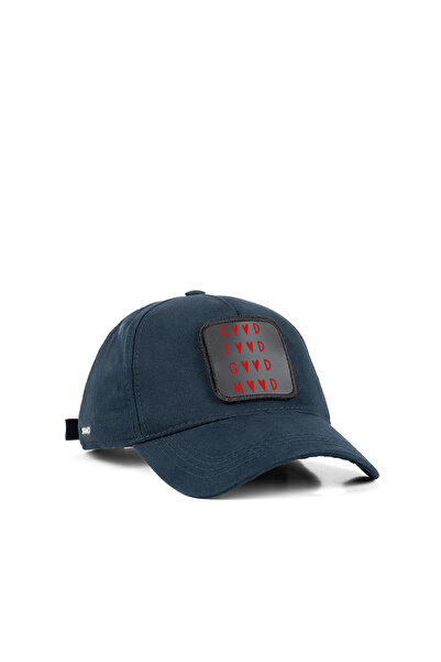 SignID Good Food Mood Değiştirilebilir Siyah Patch'li Unisex Lacivert Şapka