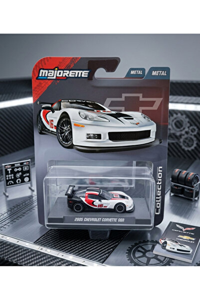 Majorette شيفروليه كورفيت GGR 2005 مع حامل خاص للمجمعين 1:64 1:64