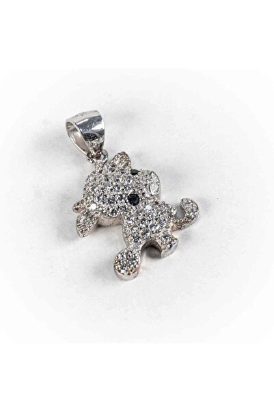 mySTILL STILL Silver Pendant - Size 26 mm x 15 mm, Zirconia, Colorless