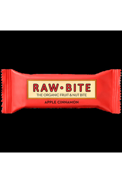 raw bites Baton fără gluten, fără zahăr adăugat, măr și scorțișoară, organic,...