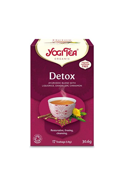 Yogi Tea Органичен детокс чай, 17 пакетчета x 1.8г, (30.6г)