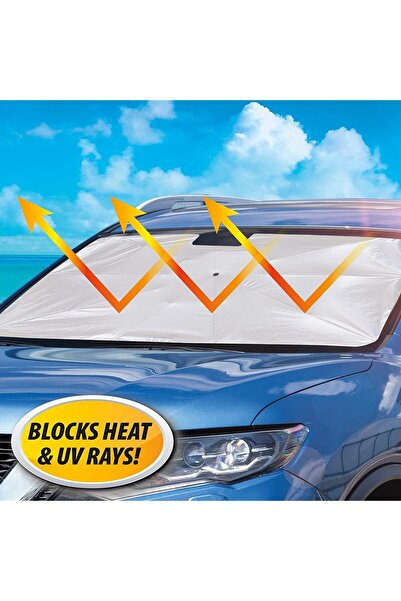 Generic Car Windshield Sun Shade Umbrella Foldable, Reflective UV Protection Sunshade for Car Front Window