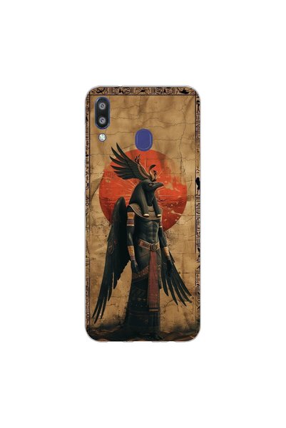 PPKin Samsung Galaxy M20 Compatible Antique 7 Design Transparent Case