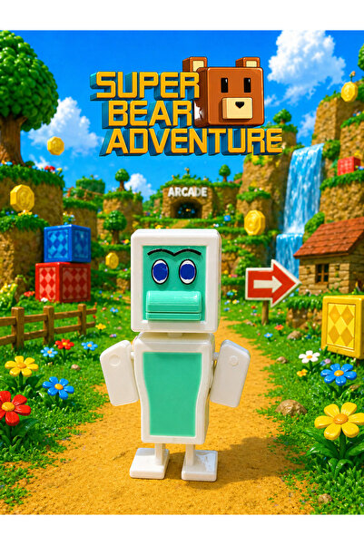 Suelo Butik Yeti Büyük Boy Super Bear Adventure Karakteri 12 Cm Boy