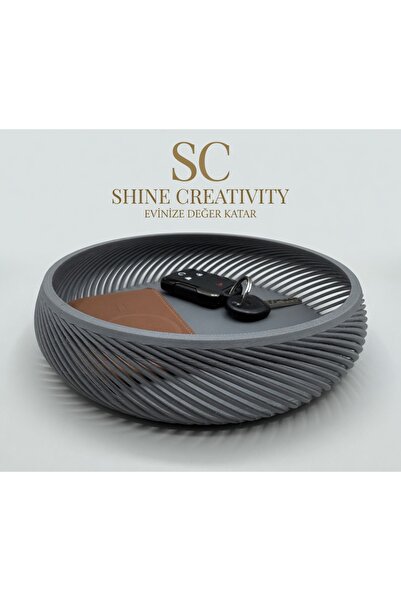Shine Creativity Dekoratif Vestiyer Kasesi – Anahtar, Cüzdan ve Günlük Eşyala...