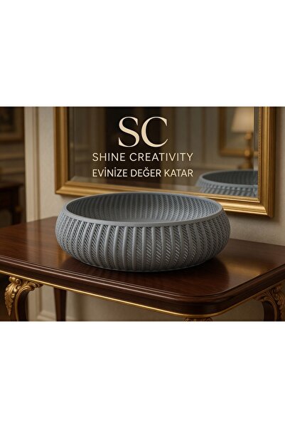Shine Creativity Dekoratif Vestiyer Kasesi – Anahtar, Cüzdan ve Günlük Eşyala...