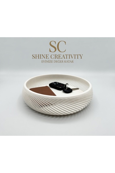 Shine Creativity Dekoratif Vestiyer Kasesi – Anahtar, Cüzdan ve Günlük Eşyala...
