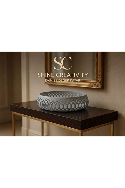 Shine Creativity Dekoratif Vestiyer Kasesi – Anahtar, Cüzdan ve Günlük Eşyala...