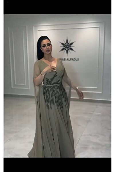 SERAFIN FASHION فستان زيتوني