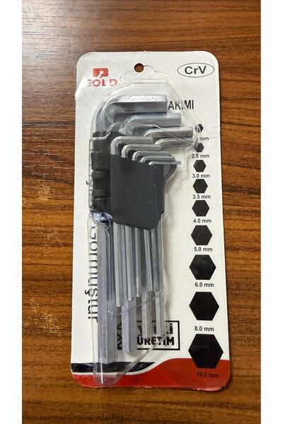 XL TOOLS 9'lu Allen Anahtar (HEX)