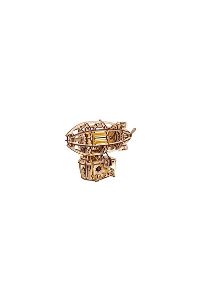 Ugears Puzzle 3D, Dirijabil Steampunk, Ugears, lemn, 170 piese