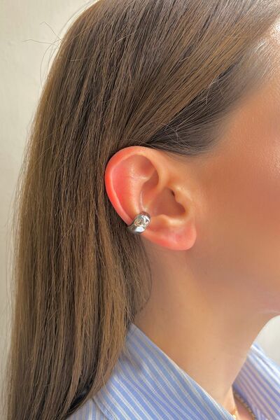 Bijou Luz Gümüş Ezme Model Earcuff / Kıkırdak Küpe