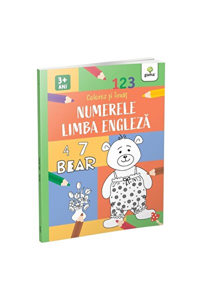 Tiki-Tan Carte educativa pentru copii, Colorez si Invat, Numerele si limba en...