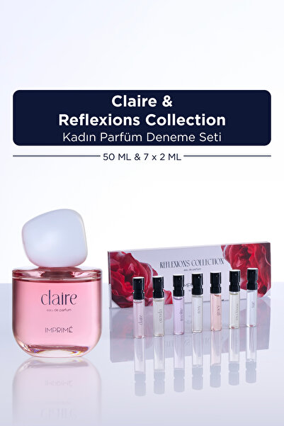 Imprime Claire EDP Kadın Parfüm 50ml & Reflexions Collection Mini Kadın Parfü...