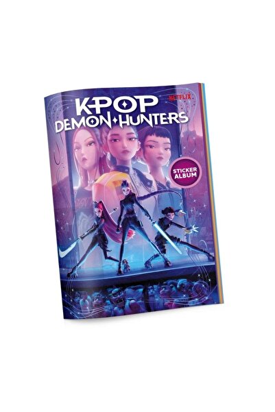 Noriel Set album cu stickere si poster, K-Pop, Demon Hunters, Pentru copii, Mov