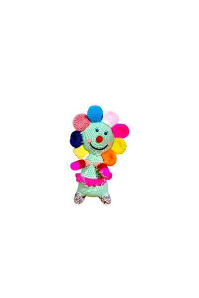Lucille Craftshop Jucarie crosetata - Papusa floare - Handmade, 28 cm