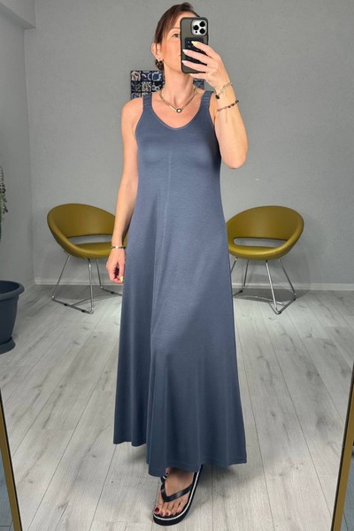 lady special Rochie din țesătură modal cu bretele elastice