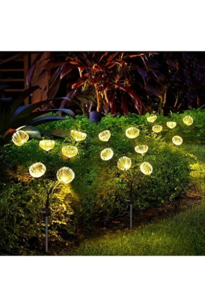 SGE GÜNEŞ ENERJİLİ 6 TOP LED SARI RENK DENİZ ANASI LED BAHÇE AYDINLATMA SOLAR BAHÇE SÜSÜ SGE1004 1adet