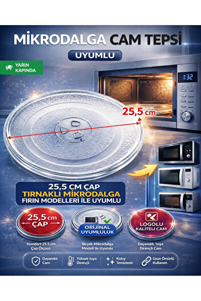 Baytech Mikrodalga Fırın Cam Tabağı (25.5 cm)